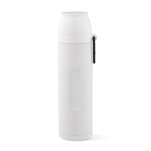 Termo Flinders;  de rInox,  1080 ml. Incluye 2 tazas y mosquetón