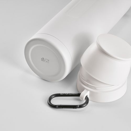 Termo Flinders;  de rInox,  1080 ml. Incluye 2 tazas y mosquetón