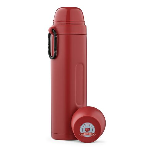 Thermos Flinders inox 1080 ml. 2 gobelets et mousqueton