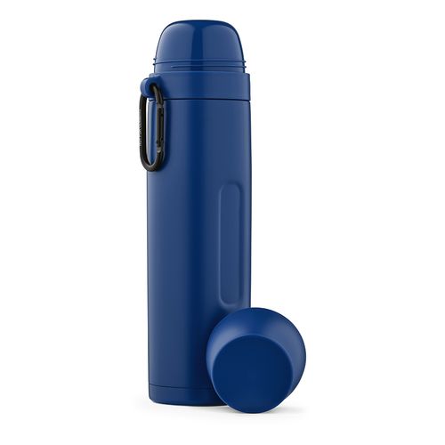 Termo Flinders;  de rInox,  1080 ml. Incluye 2 tazas y mosquetón