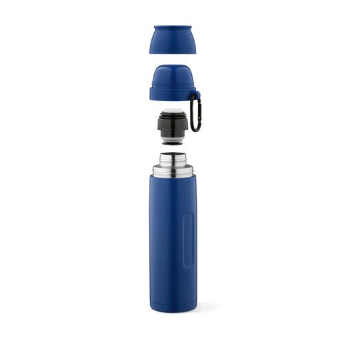 Termo Flinders;  de rInox,  1080 ml. Incluye 2 tazas y mosquetón