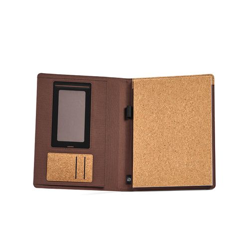 Conférencier Kafka A4 liège, bloc 64p, Fermé par élastique