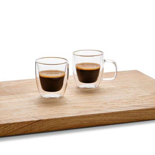 Tasse Meuse 75 en verre borosilicate 70 ml, double paroi