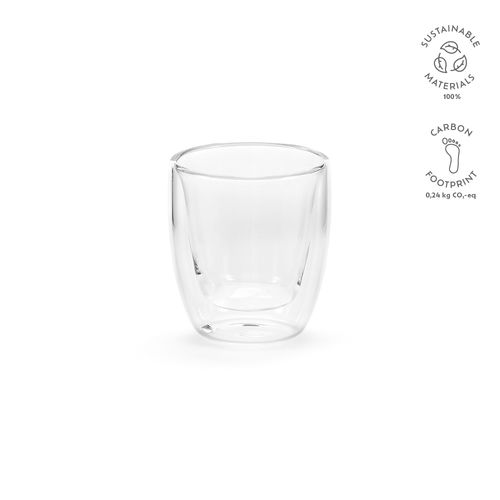 Tasse Meuse 75 en verre borosilicate 70 ml, double paroi