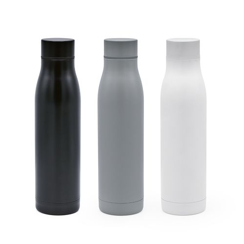 plateado Botella Acuara; de rInox, 630 ml. Doble pared y hermética