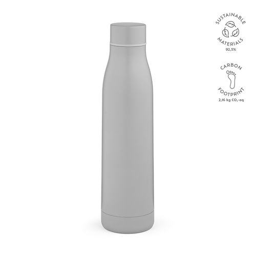 plateado Botella Acuara; de rInox, 630 ml. Doble pared y hermética