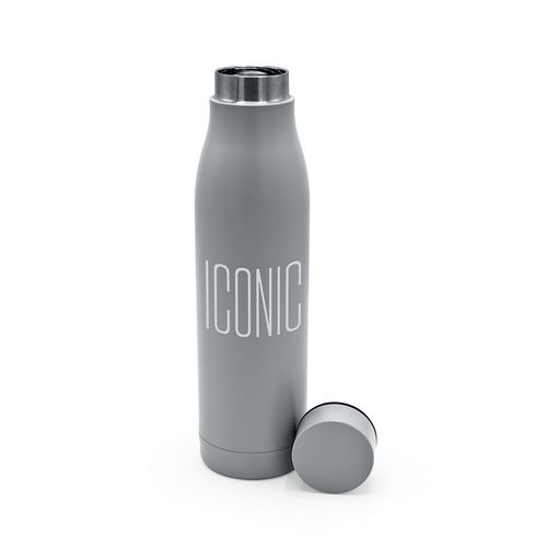 plateado Botella Acuara; de rInox, 630 ml. Doble pared y hermética