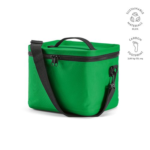 green Nevera Munich L; 10 l de rPET 600D. Cierres termoinyectados