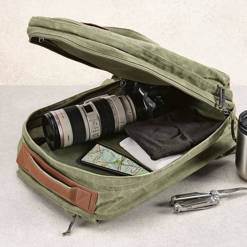 Mochila Cape Town; 27L,  algodón reciclado 230gsm. Portátil 17