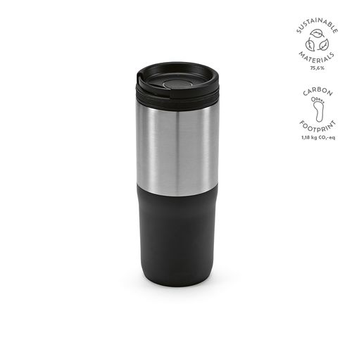Gobelet de voyage Orange rSS 600ml. Triple paroi, étanche