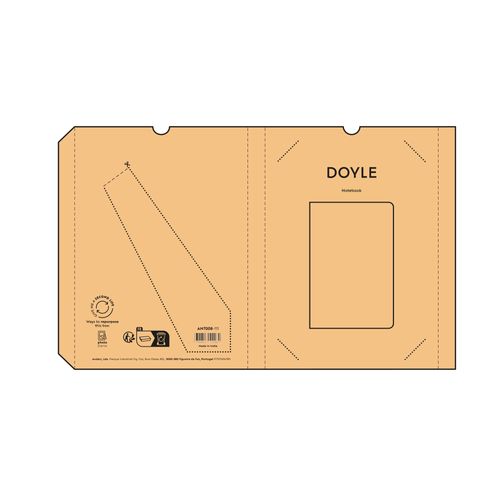 Carnet Doyle couverture en marc de café, 196p 80g/m² - 9