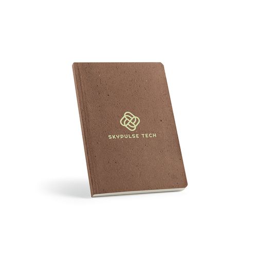 Carnet Doyle couverture en marc de café, 196p 80g/m²