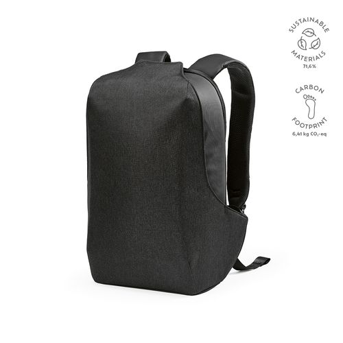 Sac à dos Abrantes 20L rPET. Fermeture TSA et tissu anti-coupures.