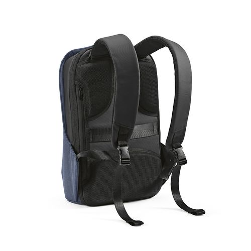 blue Mochila Abrantes; 20L de rPET. Cierre TSA y tejido anti corte