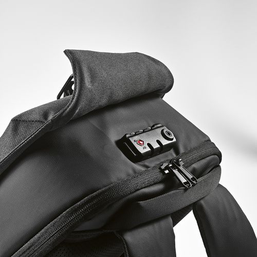 Sac à dos Abrantes 20L rPET. Fermeture TSA et tissu anti-coupures.