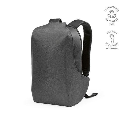 Sac à dos Abrantes 20L rPET. Fermeture TSA et tissu anti-coupures.