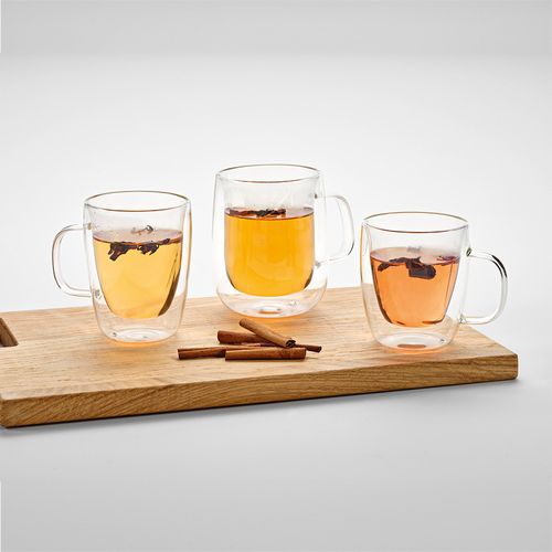 Taza Elbe 450 de vidrio de borosilicato. 440 ml