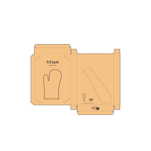 green Manopla de cocina Titian en algodón reciclado de 220 gsm