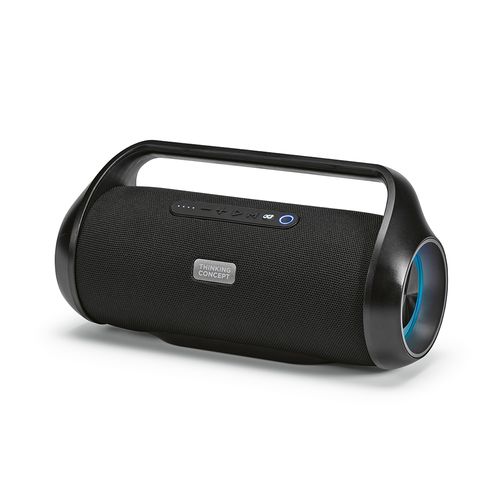 black Altavoz Newton rABS de 6000 mAh. Hasta 5 horas de autonomía. IPX5