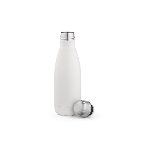 white Botella Mississippi 450 ;rInox de 430 ml. Doble pared y hermética