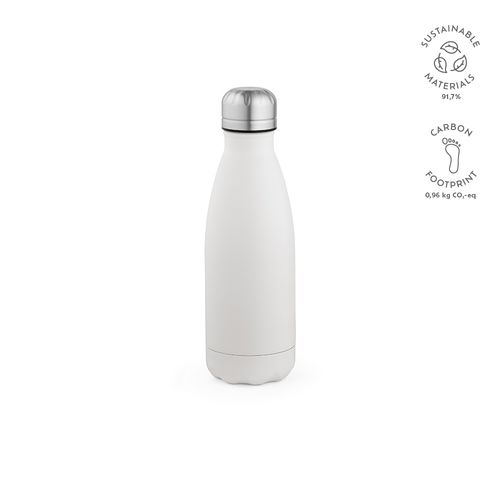 white Botella Mississippi 450 ;rInox de 430 ml. Doble pared y hermética