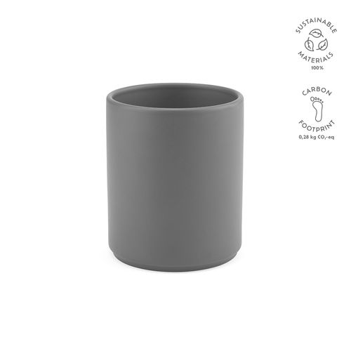 gris oscuro Taza de cerámica Tiber 350. 350 ml . Acabado mate.