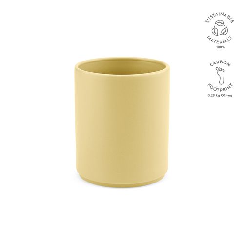 amarillo pastel Taza de cerámica Tiber 350. 350 ml . Acabado mate.