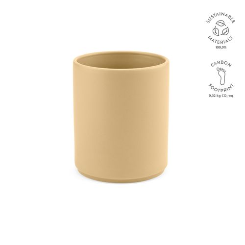 amarillo pastel Taza de cerámica Tiber 350. 350 ml . Acabado mate.