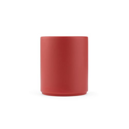 rojo mate Taza de cerámica Tiber 350. 350 ml . Acabado mate.