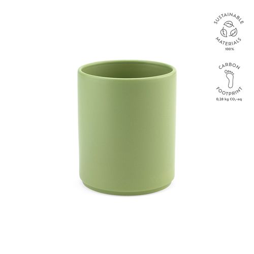 verde mate Taza de cerámica Tiber 350. 350 ml . Acabado mate.
