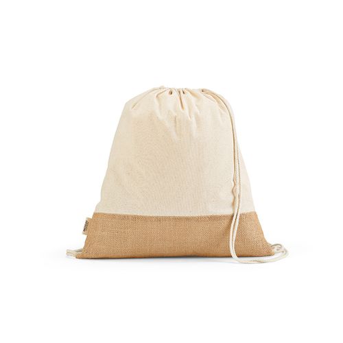 Sac à cordon Denali rCOTON 180 g/m² et jute 275 g/m² - 7