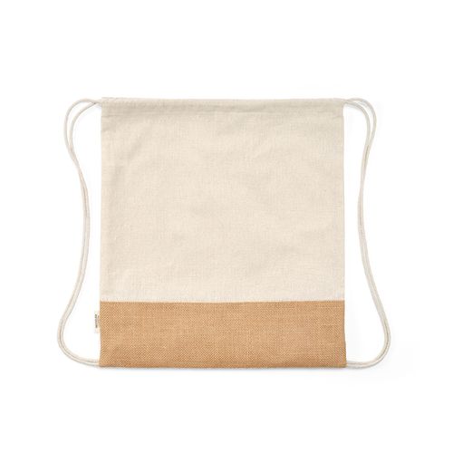Sac à cordon Denali rCOTON 180 g/m² et jute 275 g/m² - 4