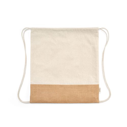 Sac à cordon Denali rCOTON 180 g/m² et jute 275 g/m² - 3