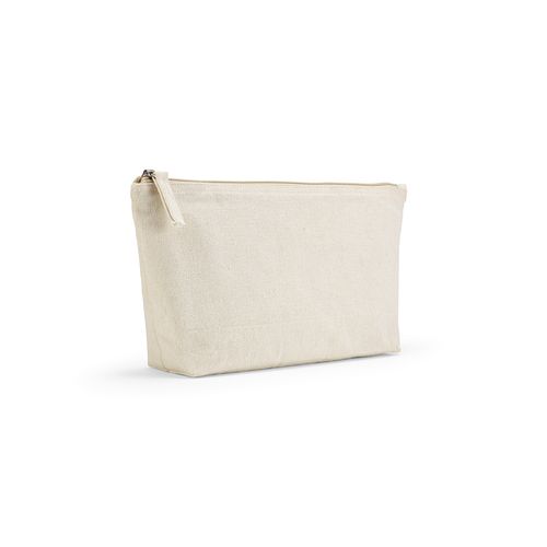 Trousse Cairo L. 3,9L en coton recyclé 320g, fermeture Zip
