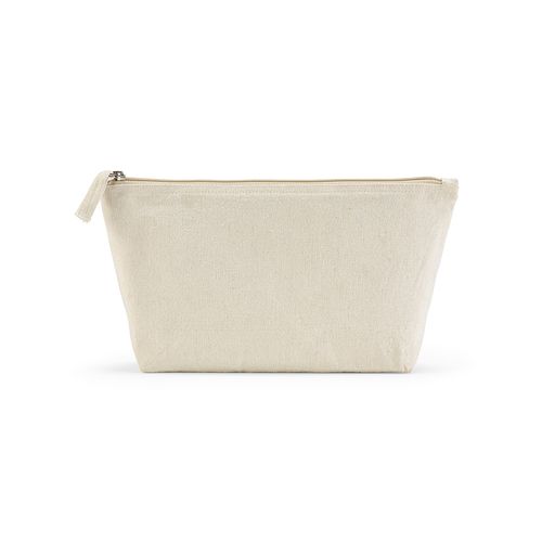 Trousse Cairo L. 3,9L en coton recyclé 320g, fermeture Zip