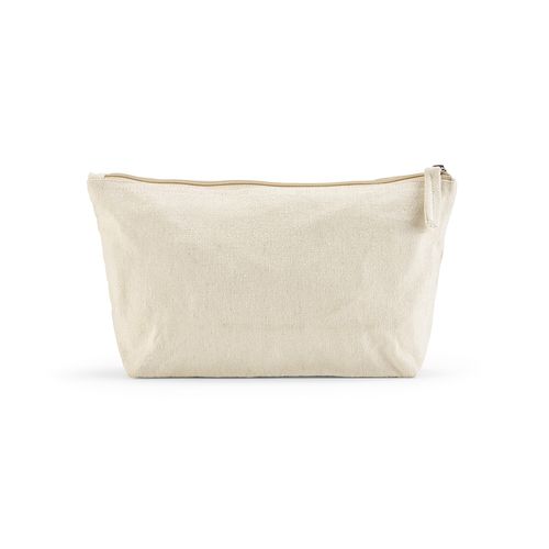 Trousse Cairo L. 3,9L en coton recyclé 320g, fermeture Zip