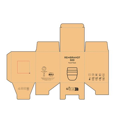 Thermos alimentaire Rembrandt 600 rInox 580 ml, 2 compartiments - 8