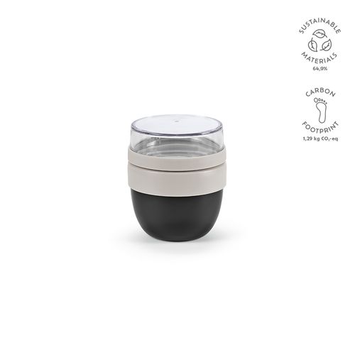 black Termo alimentario Rembrandt 600; rInox, 580 ml, 2 compartimentos
