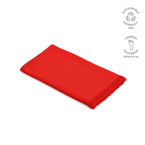 red Toalla Cellini de algodón reciclado de 250 gsm. Made in Portugal