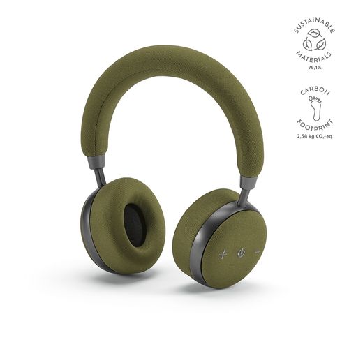 ejército verde Auriculares Bell; rABS , Bambú, 500 mAh, ANC. Autonomía: 20 horas