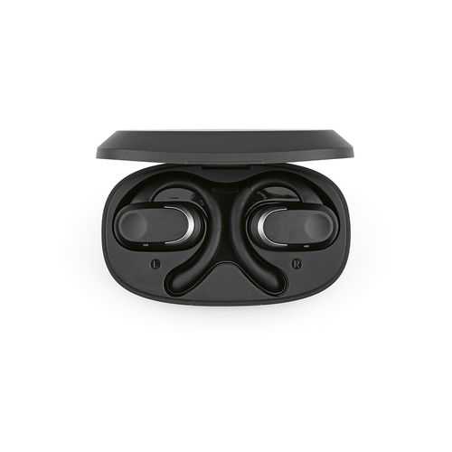 black Auricular AeroTunes; rABS,750 mAh. Autonomía:30 horas. Open Ear