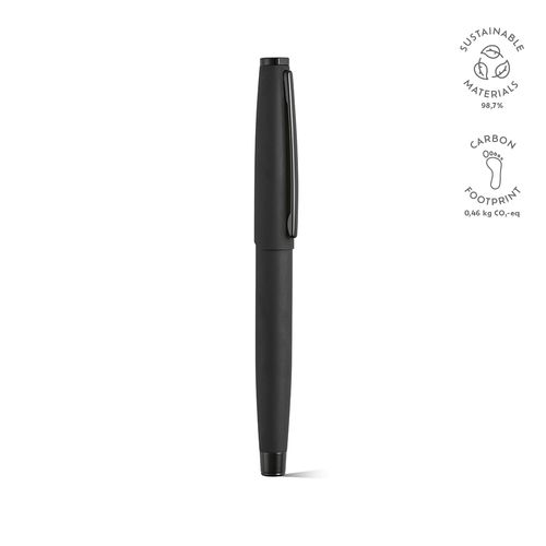 Bolígrafo Dreiser; hecho en rInox. Tinta Dokumental® negra 1km