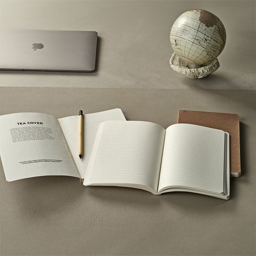 Carnet Chekhov couverture en feuilles de thé, 196p 80g/m²