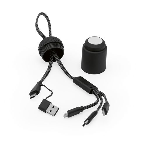 CABLE DE RPET VERSACORD 5 EN 1. TUBO RABS. CARGA RÁPIDA