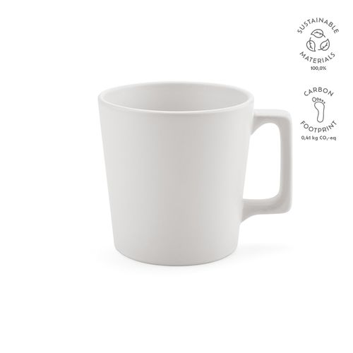 white Taza de cerámica Thames 350. 360 ml. Acabado mate
