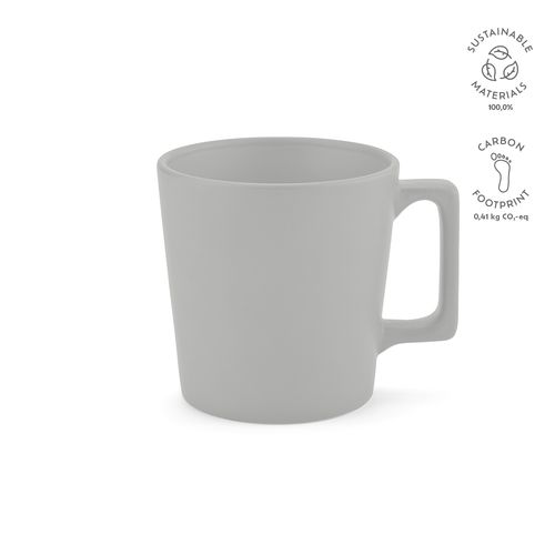 gris claro Taza de cerámica Thames 350. 360 ml. Acabado mate