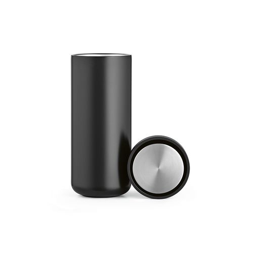 Vaso de viaje Senegal; rInox, 400 ml. Doble pared, tapa  360°