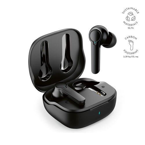 black Auriculares Chadwik; rABS, 500 mAh. Autonomía hasta 8 horas. ANC