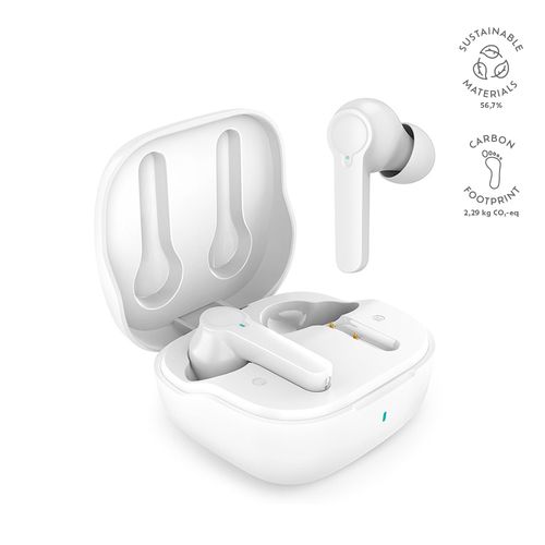 white Auriculares Chadwik; rABS, 500 mAh. Autonomía hasta 8 horas. ANC