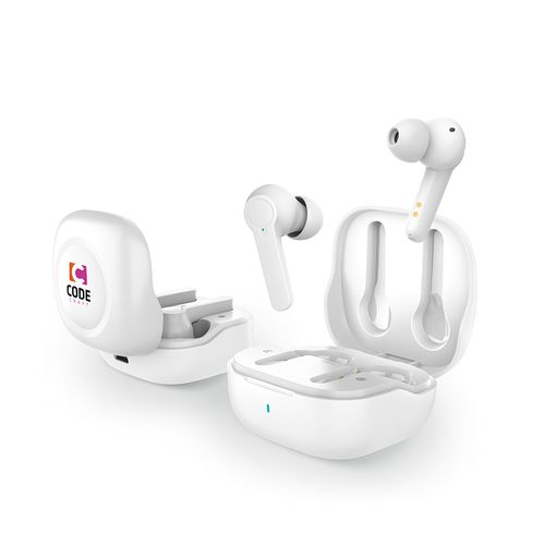 white Auriculares Chadwik; rABS, 500 mAh. Autonomía hasta 8 horas. ANC
